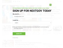 Tablet Screenshot of nextgov.com